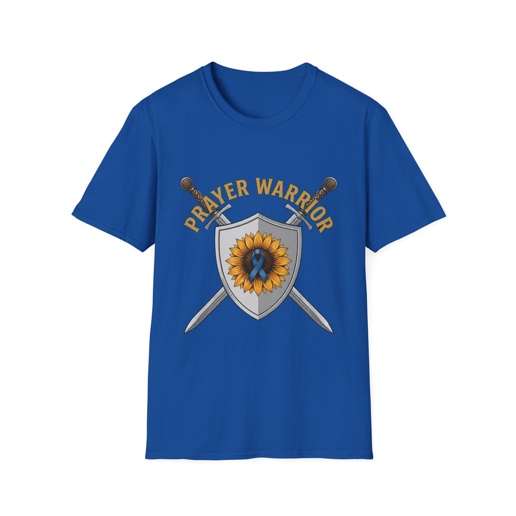 Prayer Warrior T-Shirt — Sunflower Shield Christian Faith Tee