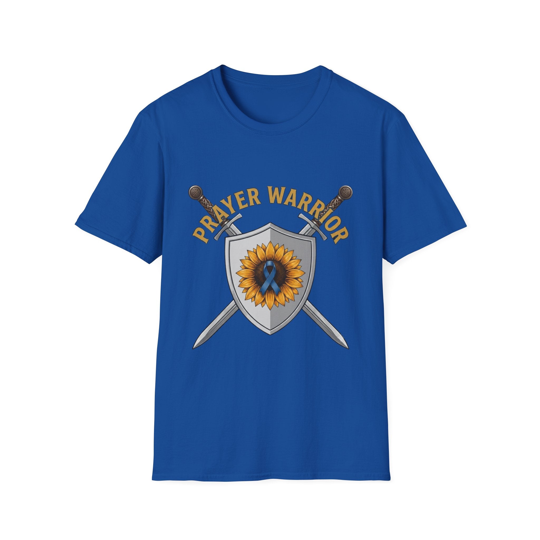 Prayer Warrior T-Shirt — Sunflower Shield Christian Faith Tee