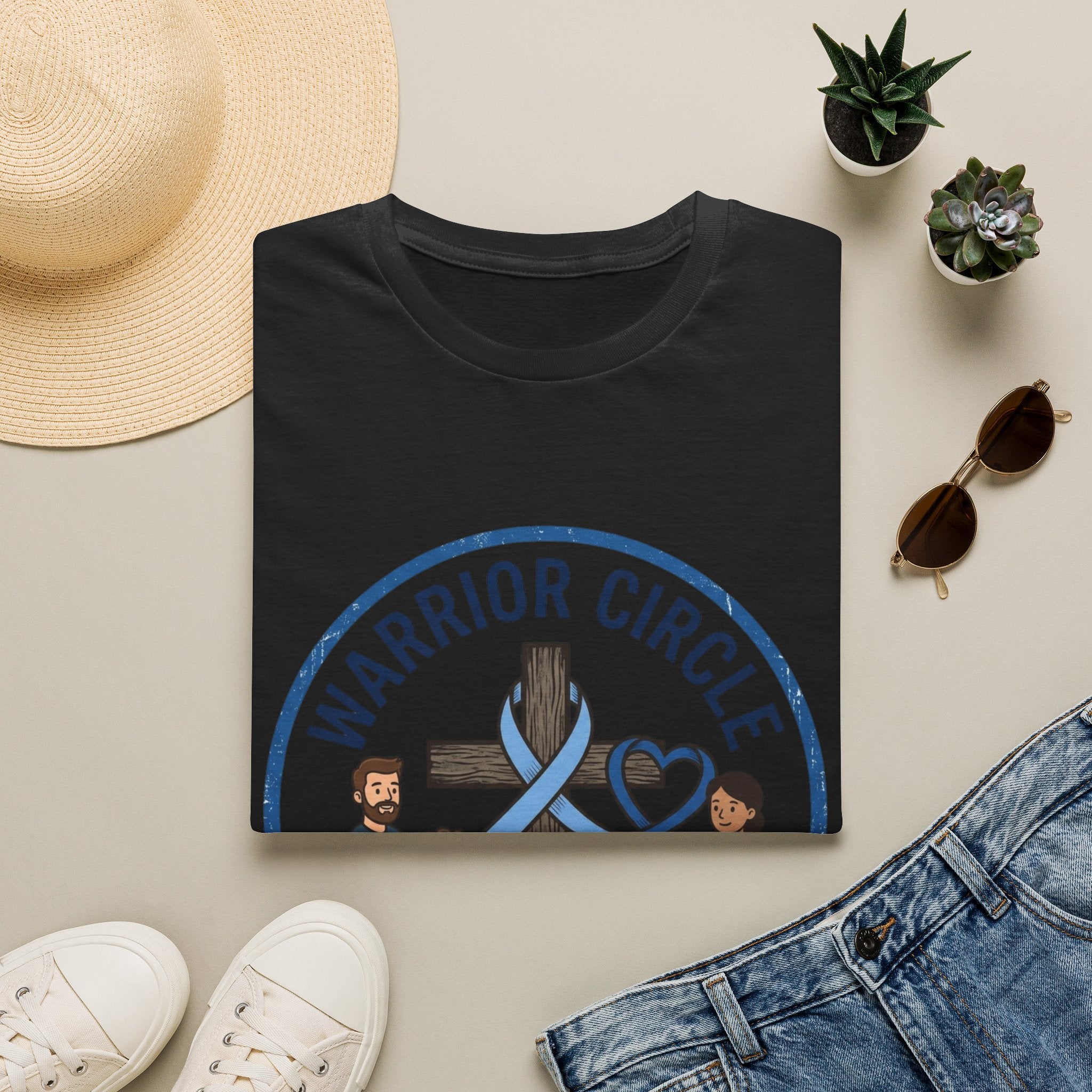 Warrior Circle T-Shirt — Faith/Diabetes Support