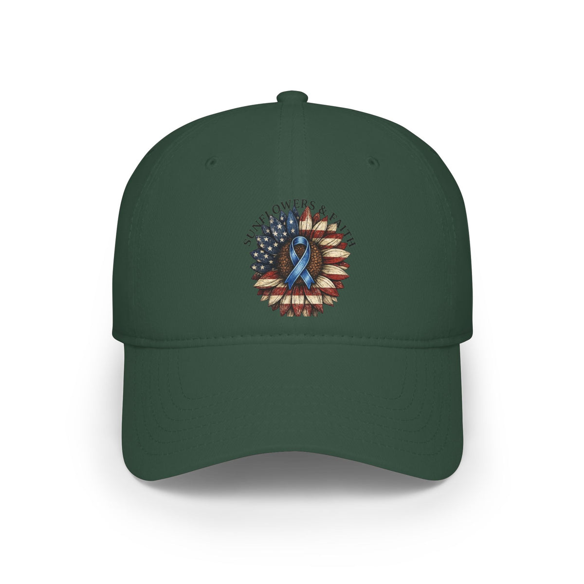 American Blue Ribbon, Sunflower Low Profile Ball Cap - Diabetes support