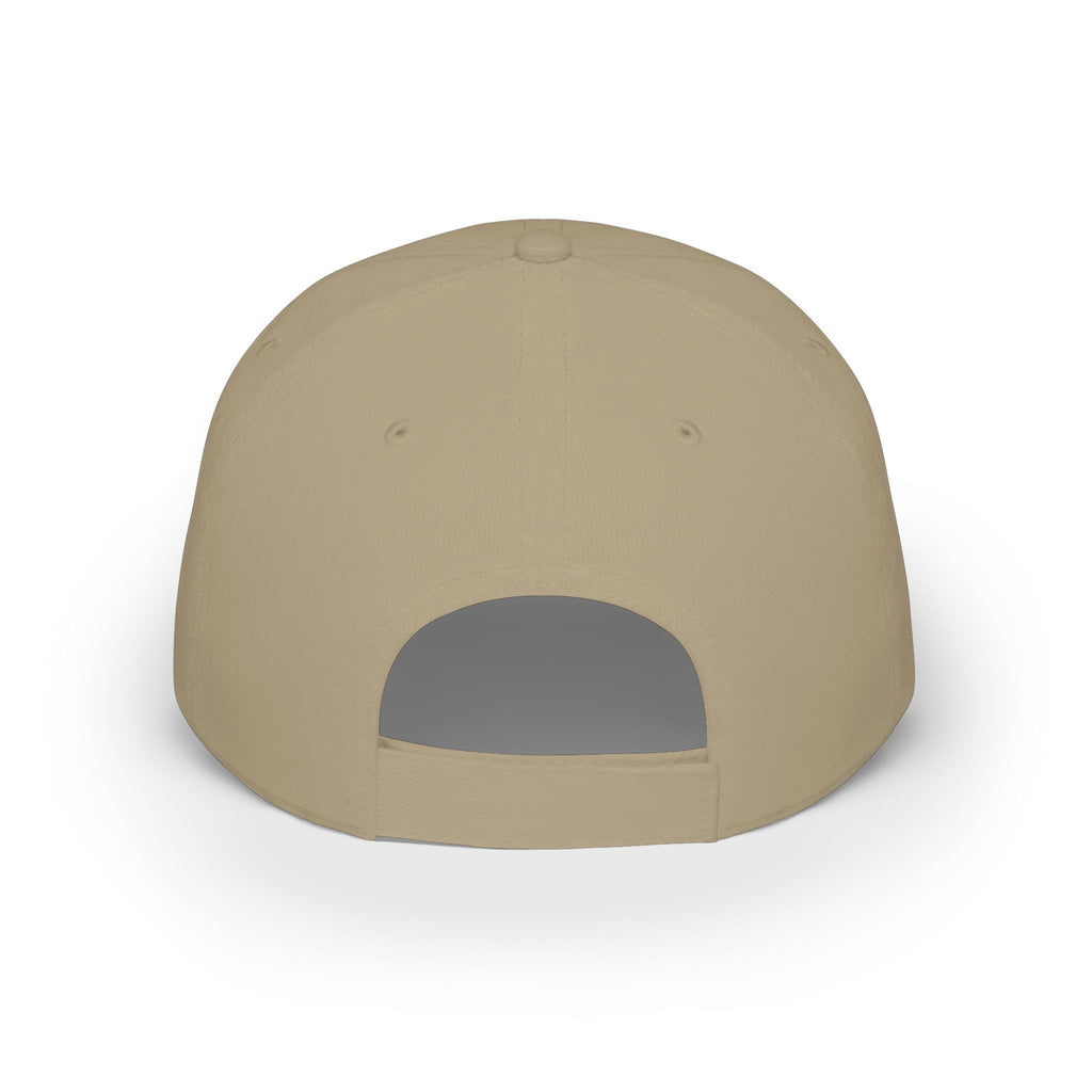 Low Profile Baseball Cap — Support Our Troops Blue Ribbon on American Flag