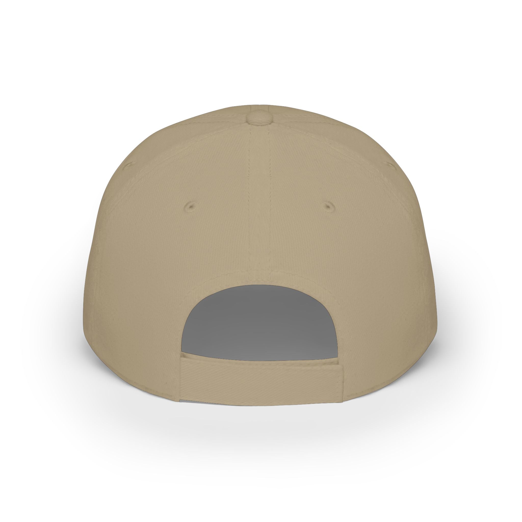 Low Profile Baseball Cap — Support Our Troops Blue Ribbon on American Flag