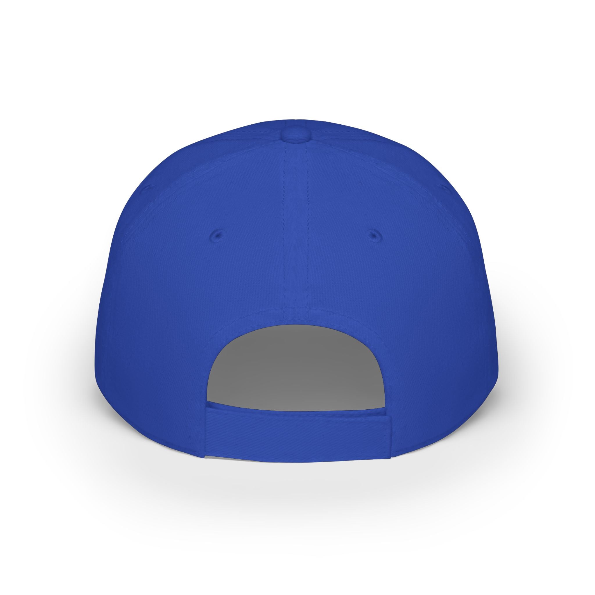 Low Profile Baseball Cap — Support Our Troops Blue Ribbon on American Flag