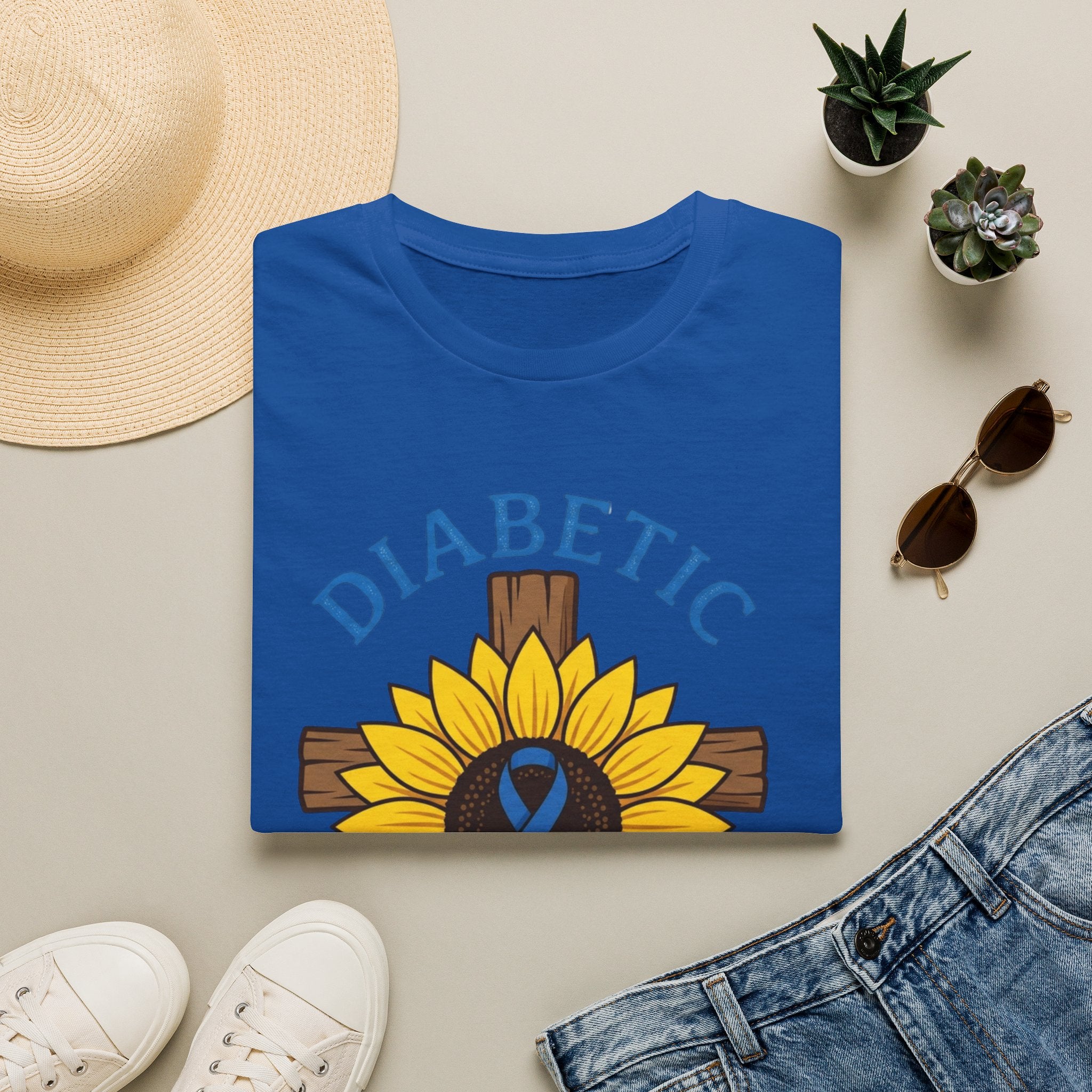 Diabetic Not Broken T-Shirt — Faith/Diabetes Support