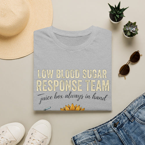 Low Blood Sugar Response Team T‑Shirt — 'Juice Box Always in Hand' Diabetes Awareness Tee