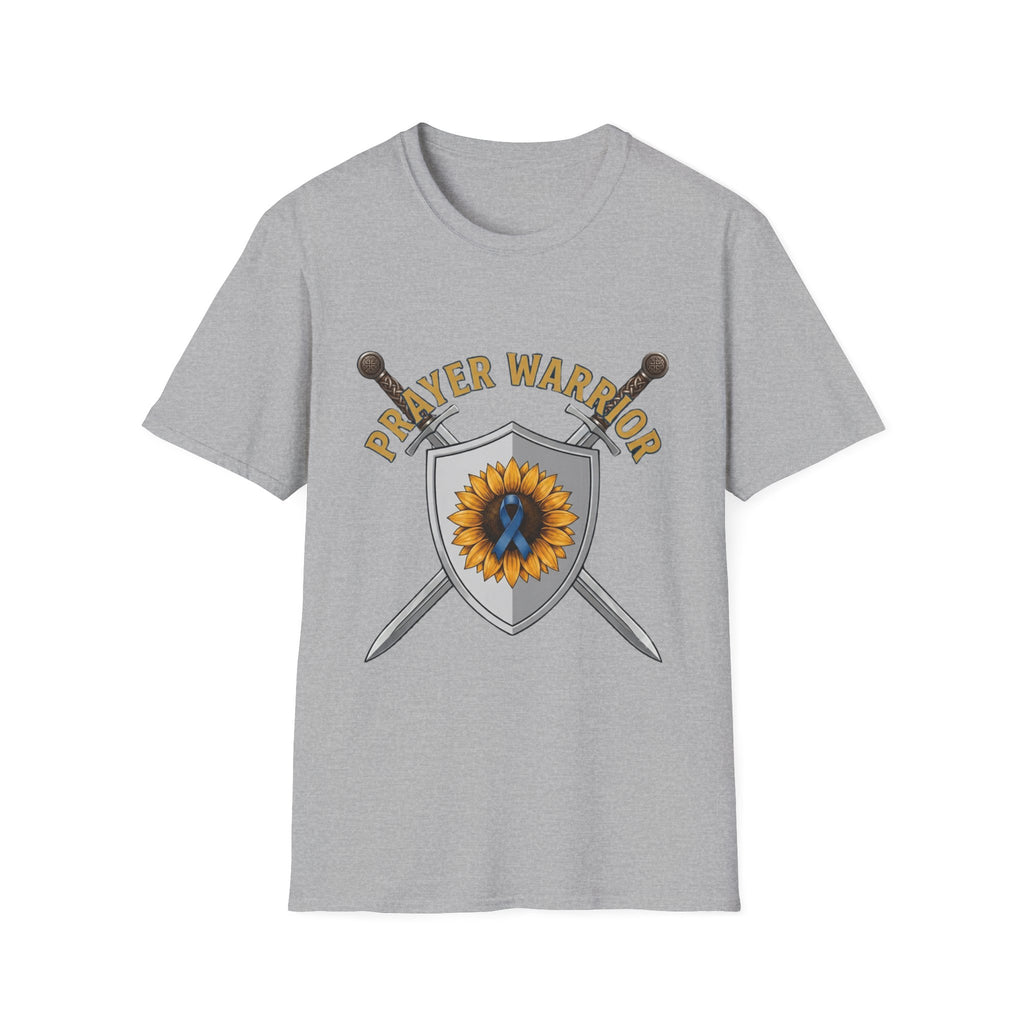 Prayer Warrior T-Shirt — Sunflower Shield Christian Faith Tee
