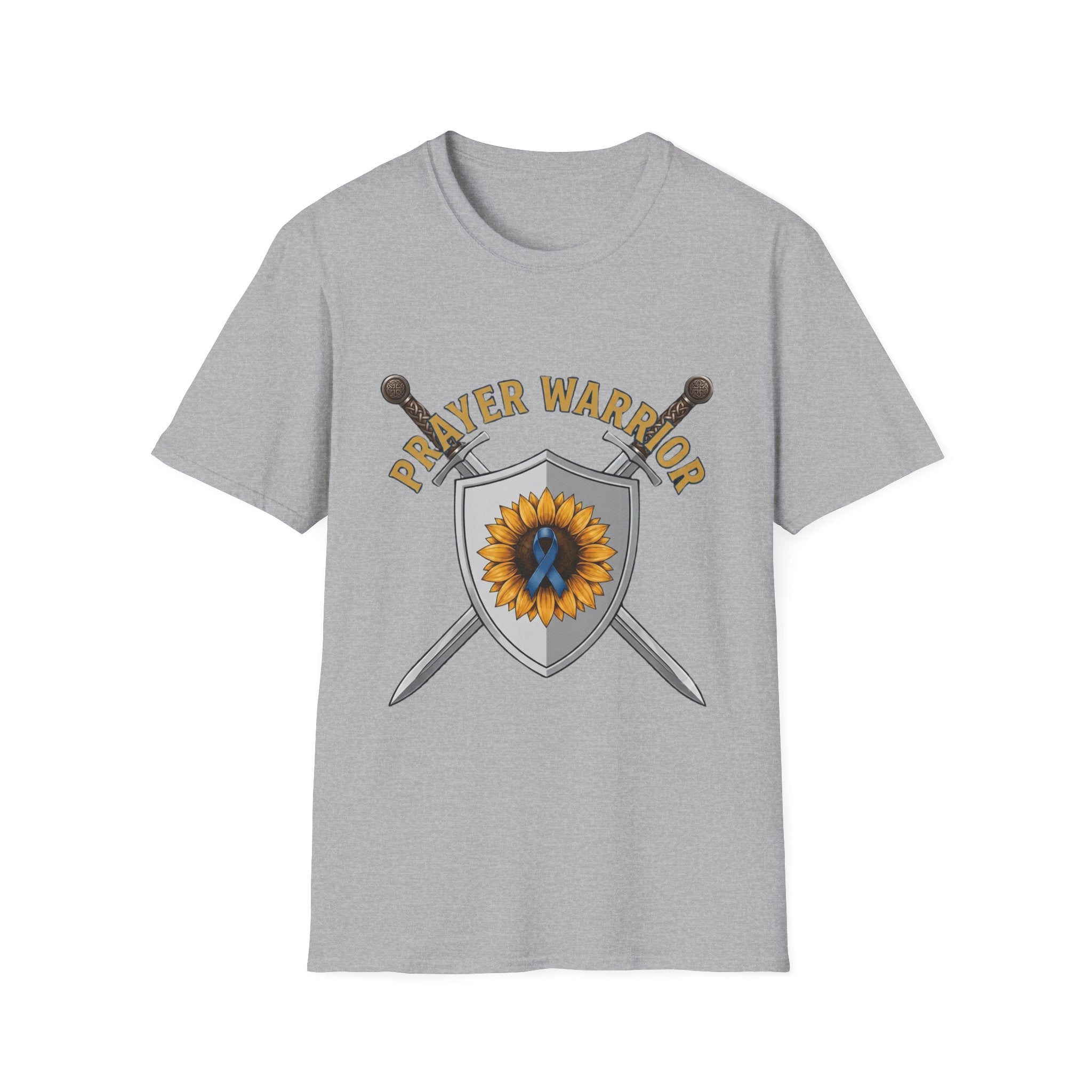 Prayer Warrior T-Shirt — Sunflower Shield Christian Faith Tee