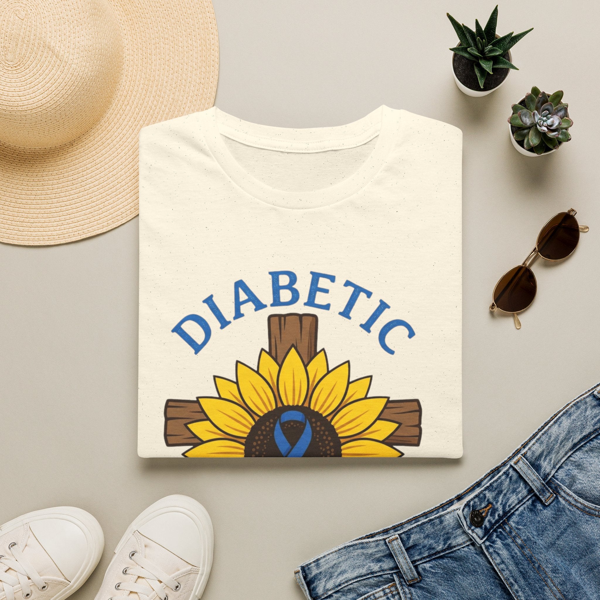 Diabetic Not Broken T-Shirt — Faith/Diabetes Support