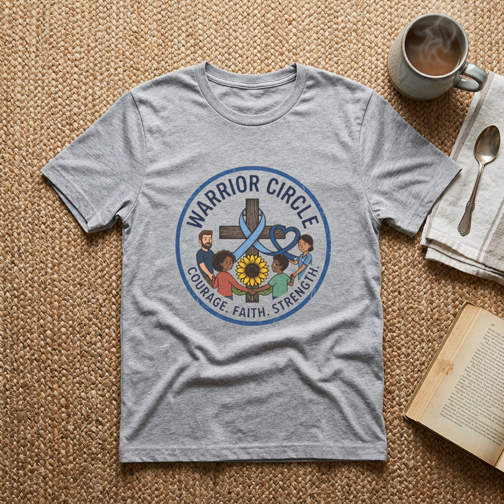 Warrior Circle T-Shirt — Faith/Diabetes Support