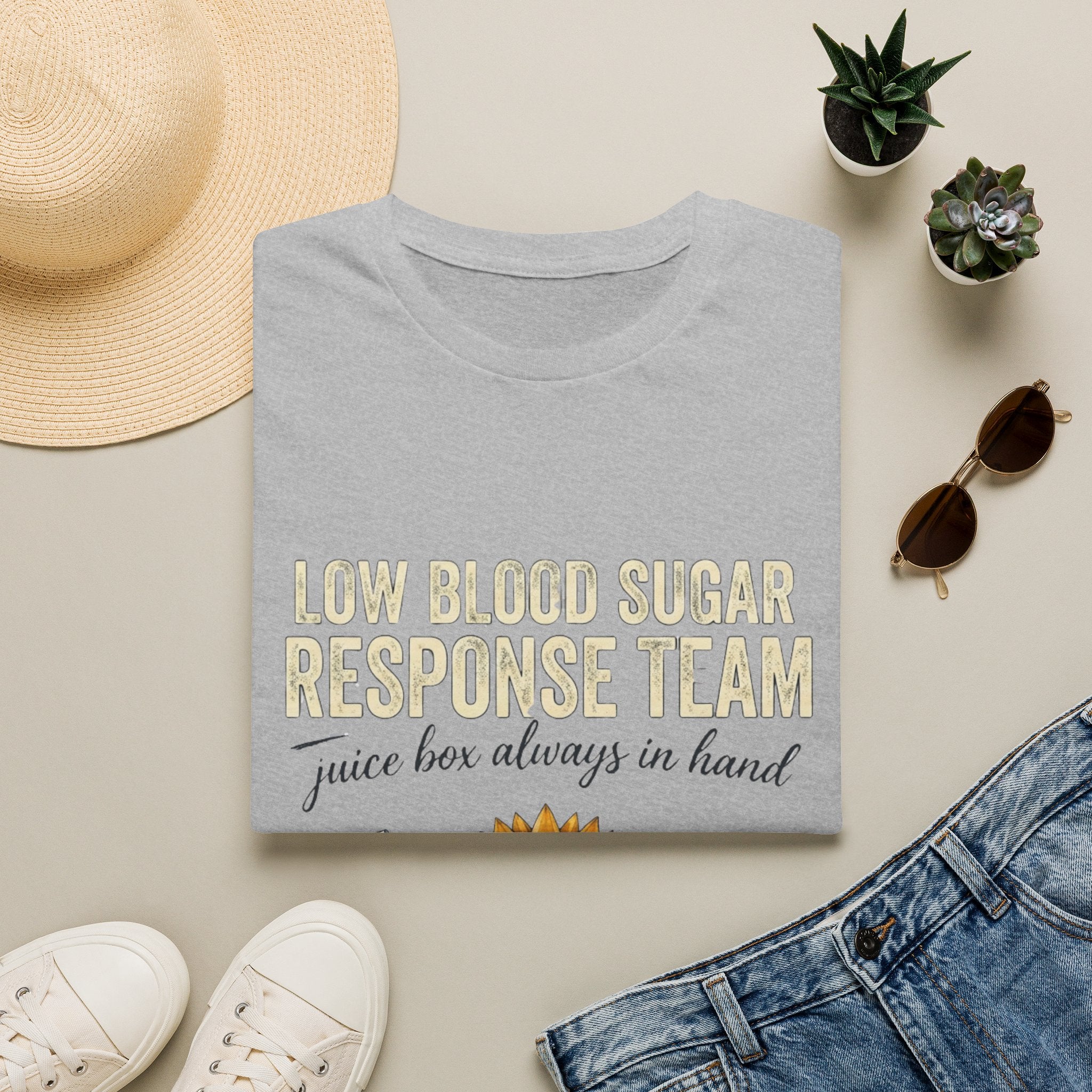 Low Blood Sugar Response Team T-Shirt — "Juice Box Always in Hand"