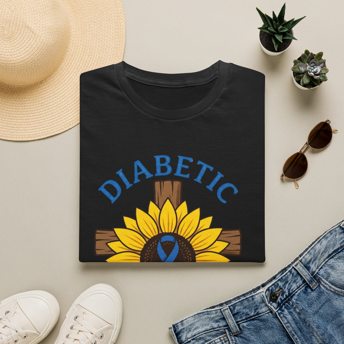 Diabetic Not Broken T-Shirt — Faith/Diabetes Support