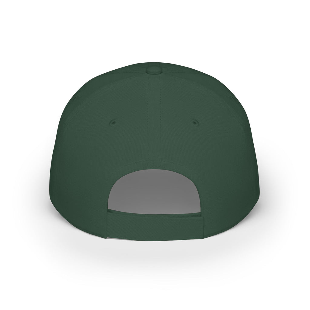 Low Profile Baseball Cap — Support Our Troops Blue Ribbon on American Flag