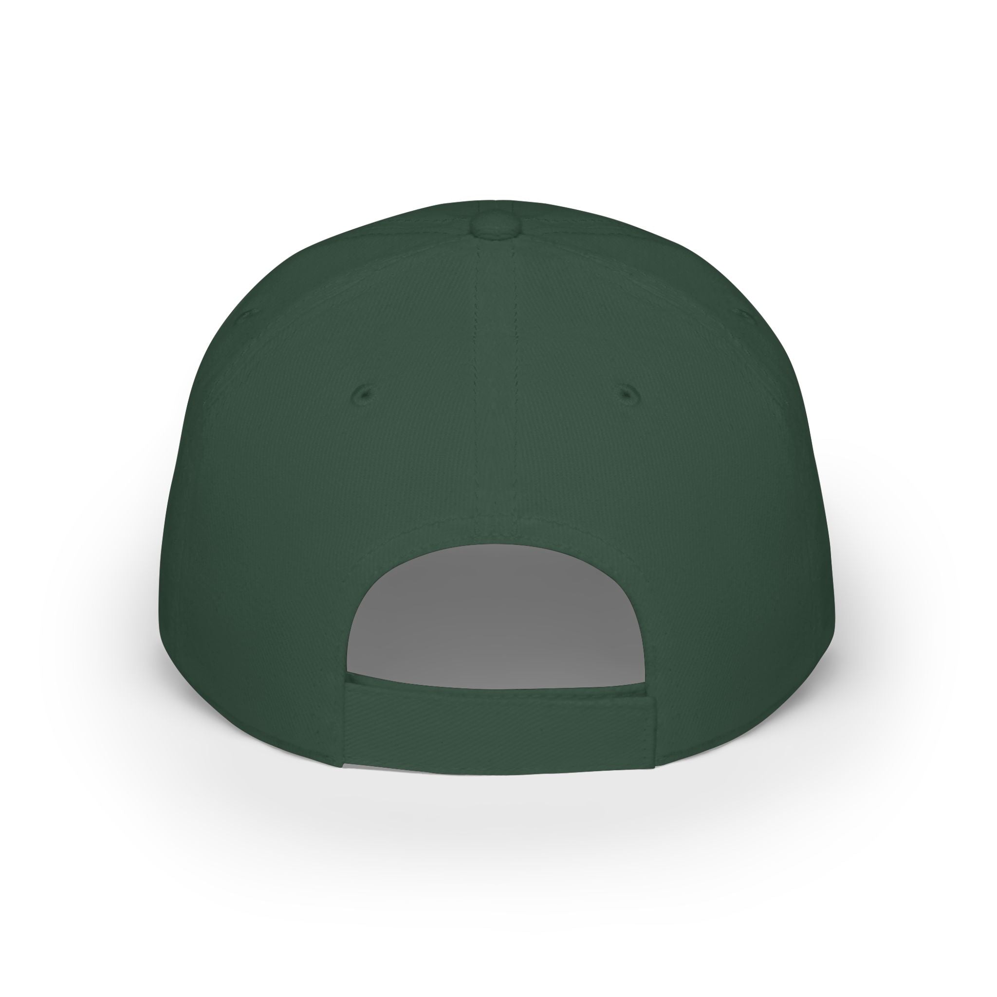 Low Profile Baseball Cap — Support Our Troops Blue Ribbon on American Flag