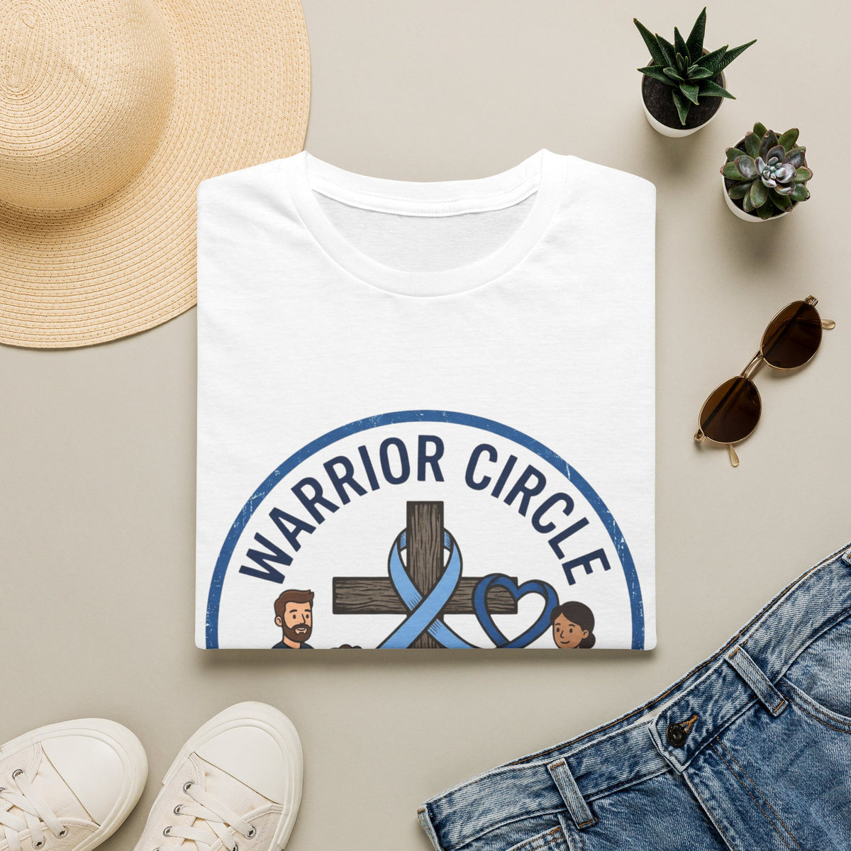 Warrior Circle T-Shirt — Faith/Diabetes Support