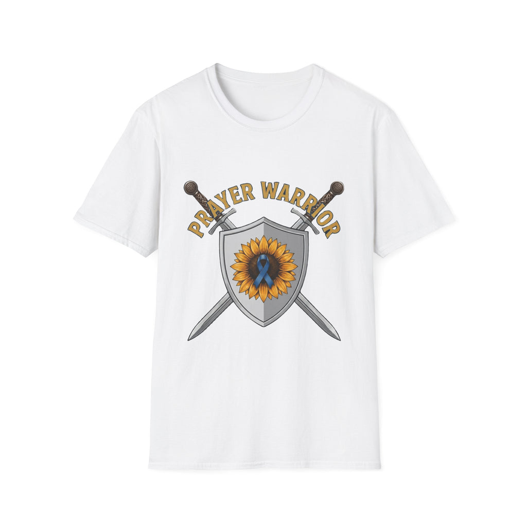 Prayer Warrior T-Shirt — Sunflower Shield Christian Faith Tee