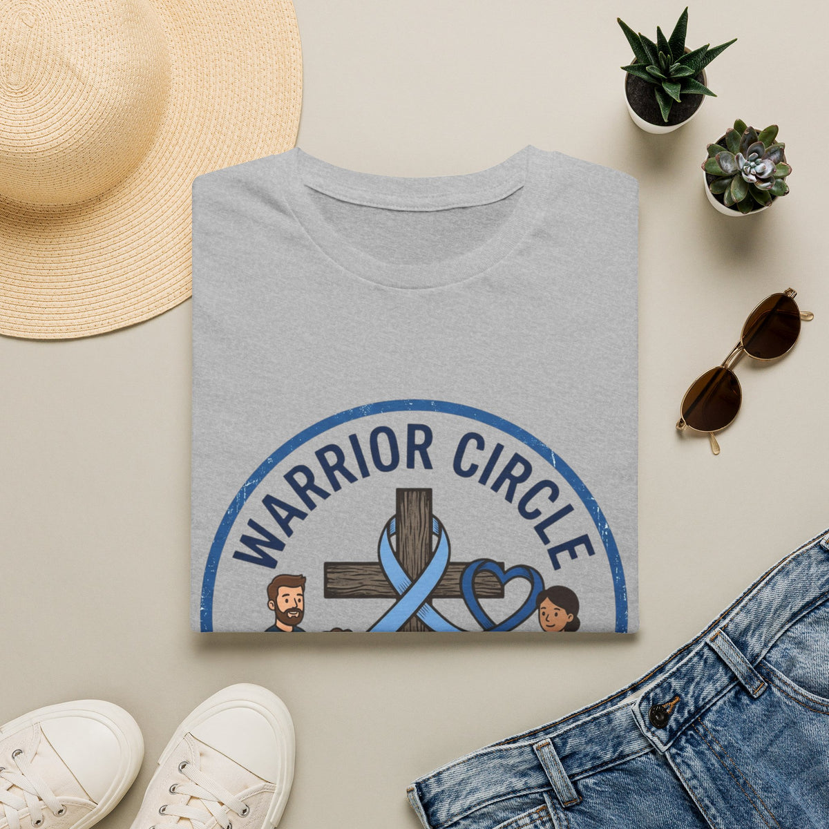 Warrior Circle T-Shirt — Faith/Diabetes Support