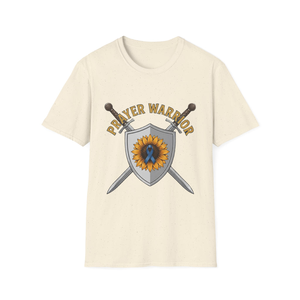 Prayer Warrior T-Shirt — Sunflower Shield Christian Faith Tee