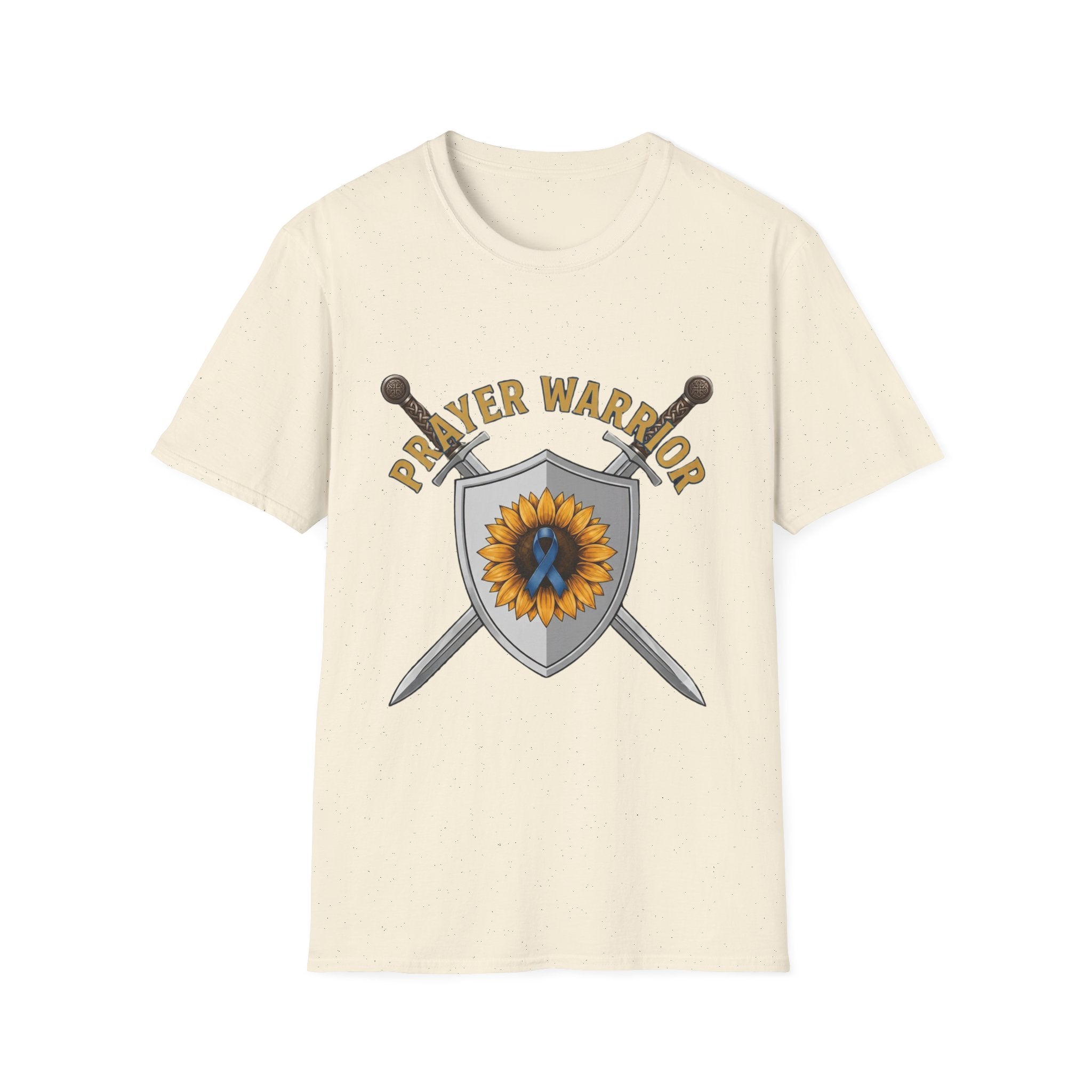 Prayer Warrior T-Shirt — Sunflower Shield Christian Faith Tee