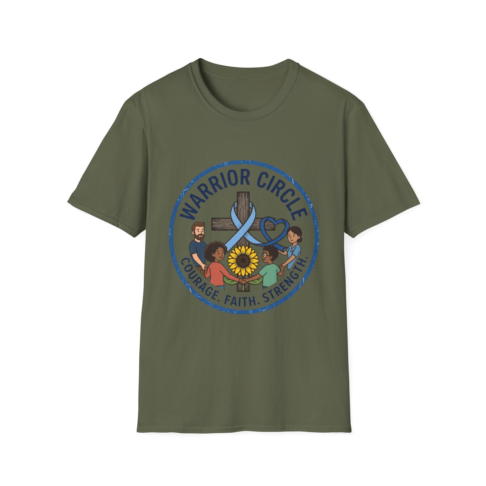 Warrior Circle T-Shirt — Faith/Diabetes Support