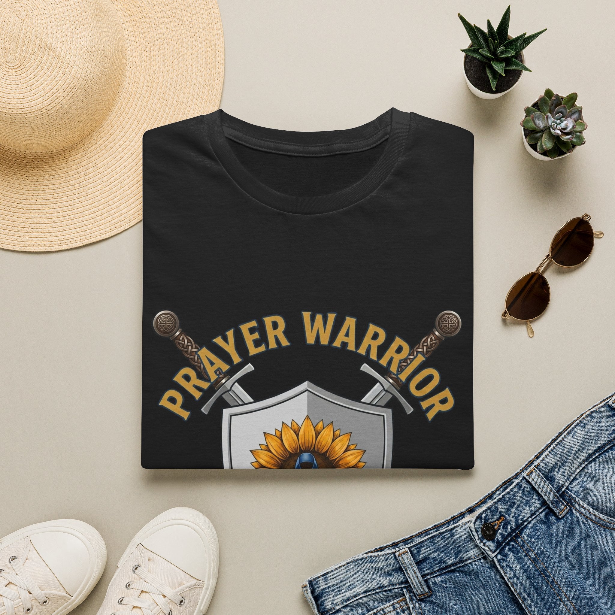 Prayer Warrior T-Shirt — Faith/Diabetes Support