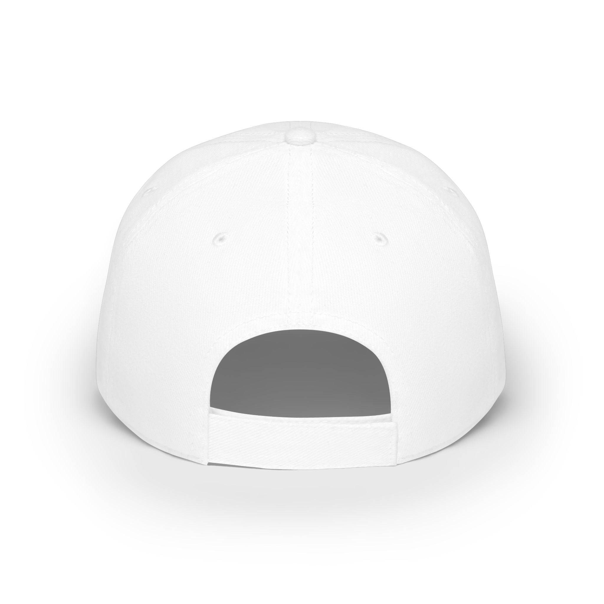 Low Profile Baseball Cap — Support Our Troops Blue Ribbon on American Flag