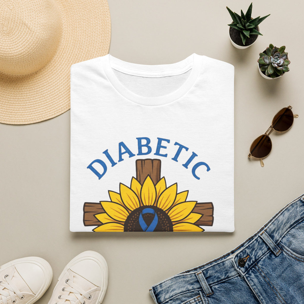 Diabetic Not Broken T-Shirt — Faith/Diabetes Support