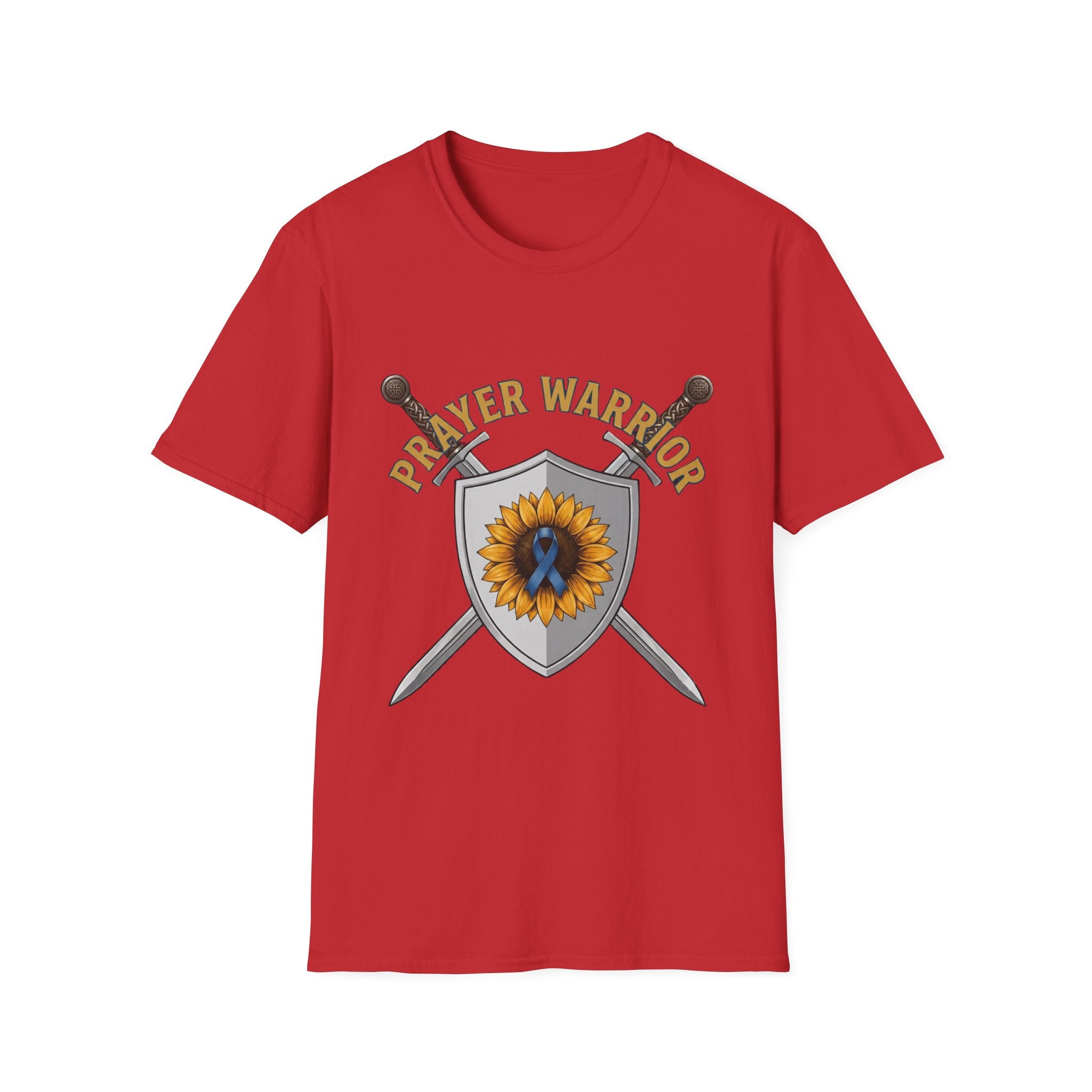 Prayer Warrior T-Shirt — Sunflower Shield Christian Faith Tee